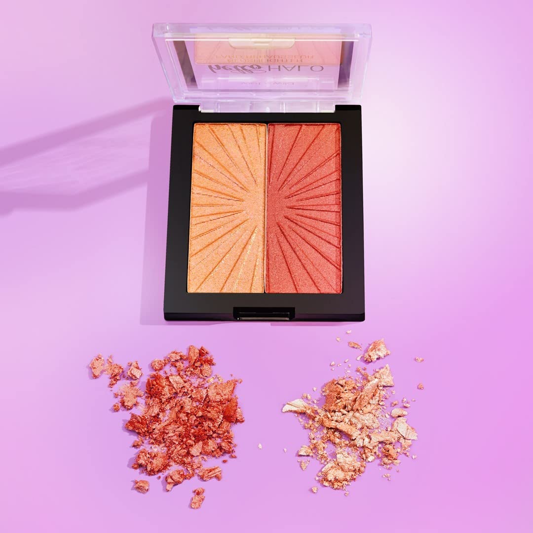 Wet n Wild MegaGlo Blushlighter, Blendable Blush & Highlighter Set, Shimmery Metallic Finish, Highlight Bling