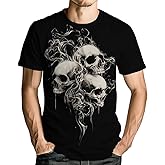CZLBTFTP Men's Goth Skull Short Sleeve T-Shirt