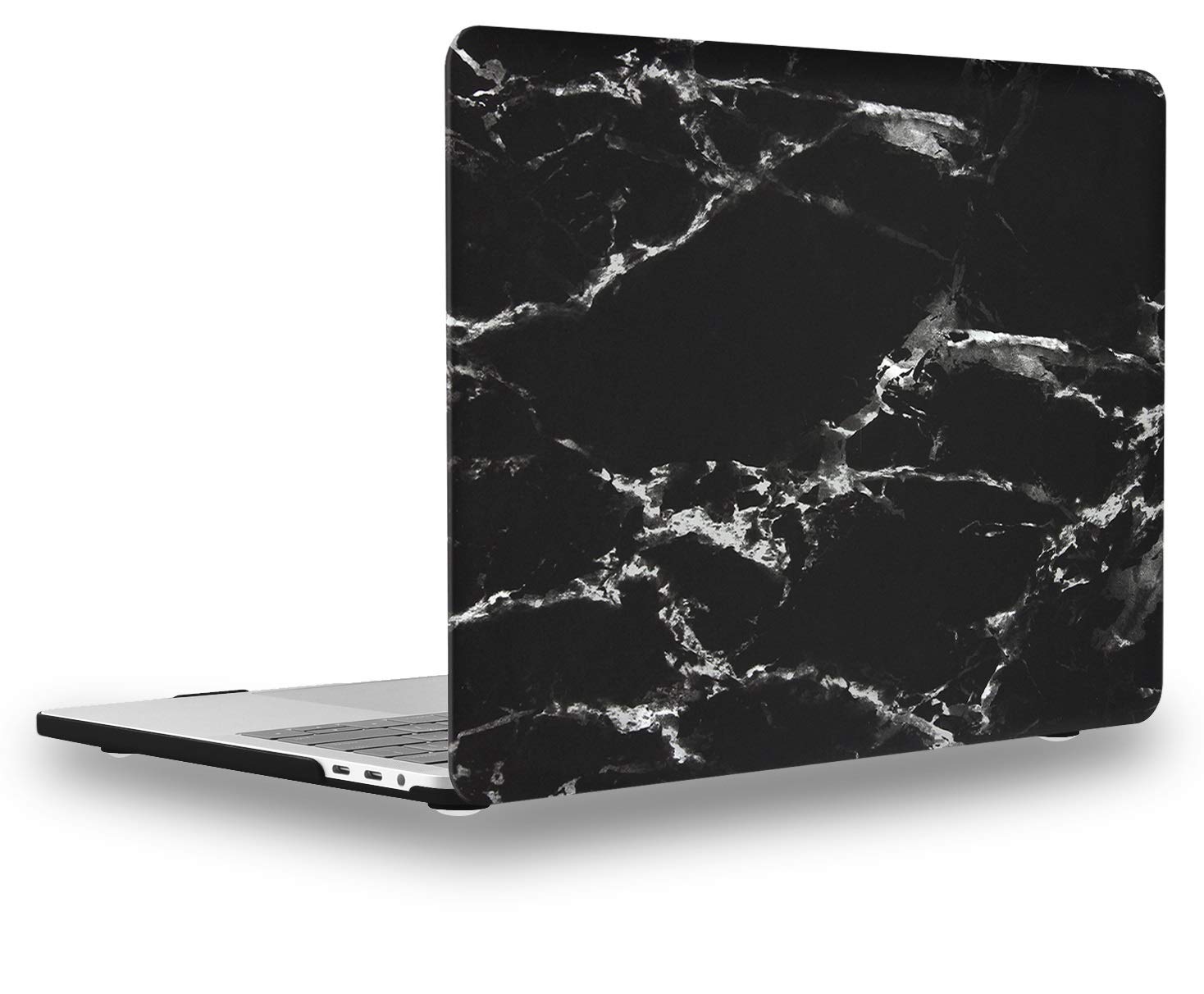 UESWILL MacBook Pro 13 inch Case 2024 2023 2022-2016 Release A2338 M1 M2 A2289 A2251 A2159 A1989 A1706 A1708, with USB-C Touch Bar, Pattern Hard Shell Case Cover, Black/White