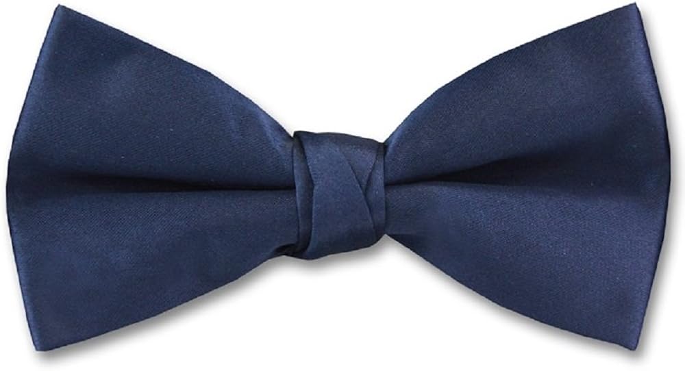Men's Plain Bow Tie Clipon With Adjustable Strap (Navy) Amazon.co.uk