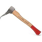 Kings County Tools Pickaroon Logging Tool with Hickory Wood Handle, 15&rdquo; | Hookaroon Log Grabber with Steel Head Pick for Dragging or Stacking Logs - Log Roller Tool - Forestry Tools