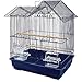 You & Me Parakeet Ranch House Cage, Navy, 16.5 in, Bluethumb 3