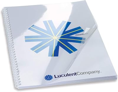 GBC HiClear Binding Covers 240 micron A5 Clear Pack of 100