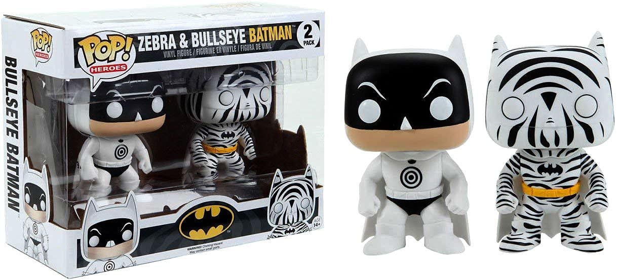Zebra and Bullseye Batman 2- Pack Funko Pop Hot Topic Exclusive