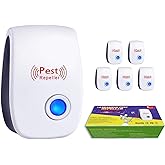 Mouse Repellent Ultrasonic Pest Repeller Indoor Spider Repellent Plug in Pest Control Solution for Roaches, Rodents, Insects 