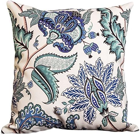 Sunburst Outdoor Living Platinum Range Decorative Throw Pillow Covers With Piping (20” x 20”), 100% Cotton Toss Cushion Cases for Couch, Sofa, Bedroom - Only Case, No Insert