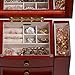 Mele & Co. Harmony Wooden Jewelry Box in Cherry Finish