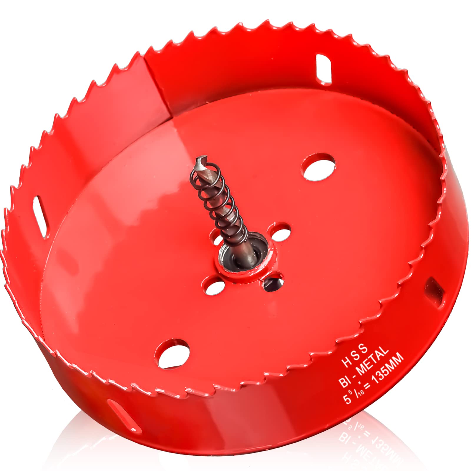135mm Hole Saws Cutter, HSS Bi-Metal Drill Bit for Wood, Plastic, UPVC, Fiberglass and Plasterboard — image 1
