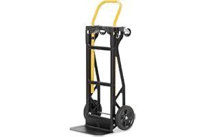 Harper Trucks Convertible Nylon Hand Truck w/ Stair Glides, 300lb Dolly & 400lb Cart Limit