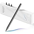 Stylus Pen for iPad, Fast Charging Pencil for Apple iPad with Palm Rejection, Tilt Sensitivity, Work for iPad Air 3/4/5/M2, iPad Mini 5/6, iPad 6-10, iPad Pro 11"/12.9"/M4, Black