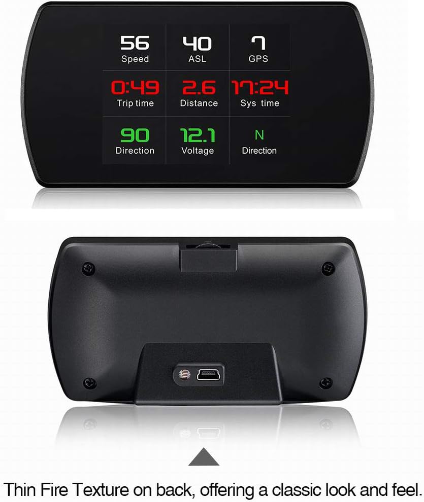VIGORFLYRUN PARTS LTD T800 Car GPS Speedometer Head Up Display Smart Trip Computer Car HUD Display GPS Satellites Speed Work for All Vehicles - Image 3