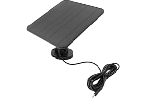 6V 5W Solar Panel, IP65 Waterproof 360 Deg Rotatable with 3 Meter Cable, Type C Port for Reolink Camera