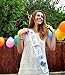 Bride To Be Sash Ribbon Strip Bridal Satin For Bachelorette Party Beauty Queen Wedding Accessories Decorative With Silver Bow Tie