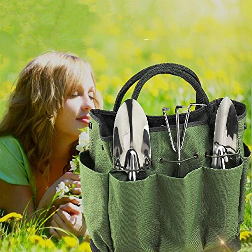 image for Sgarden Garden Tote, 600D Thickening Oxford Cloth Garden Tools Organiz