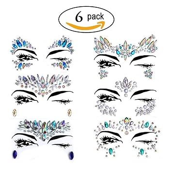 Tattoo Diamond Makeup Eyeliner Eyeshadow Face Sticker Jewel Eyes
