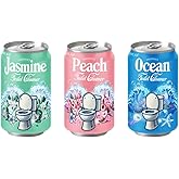 Beverage can Toilet Bowl Cleaner,Septic Toilet Bowl Tablets in Bottles, Automatic Long-Lasting Toilet Cleaner Bottle,Powerfully Cleans and Prevent Stain Build Up (Ocean, Jasmine, and Peach Scent)