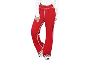 DISCIPBUSH Track Pants Women Sweatpants Soft Jogging Straight Pajama Sweats Wide Leg Sweatpants Women Lounge Pants Joggers