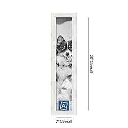 ArtToFrames 5x26 Inch White Picture Frame, This