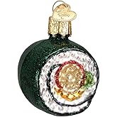 Old World Christmas Ornaments: Sushi Roll Glass Blown Ornaments for Christmas Tree (32110) 2.25 x 2.25