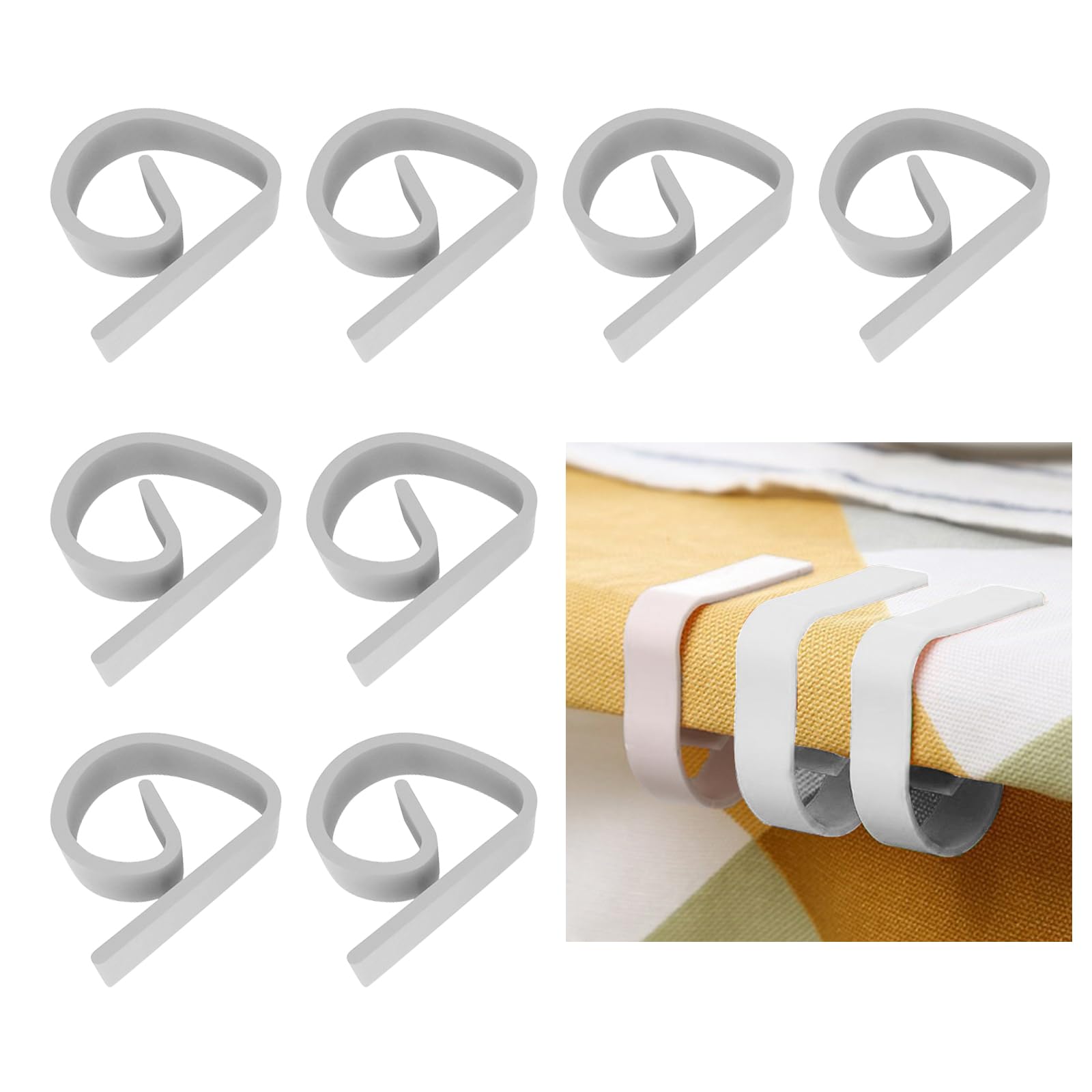 KARELLS Outdoor Tablecloth Clip, Garden Table Table Cloth, 8 Pieces Thick Table Cloth Clip, White Tablecloth Clip, Table Cloth Clip, Table Cloth Clip, Outdoor Table Cloth Clip