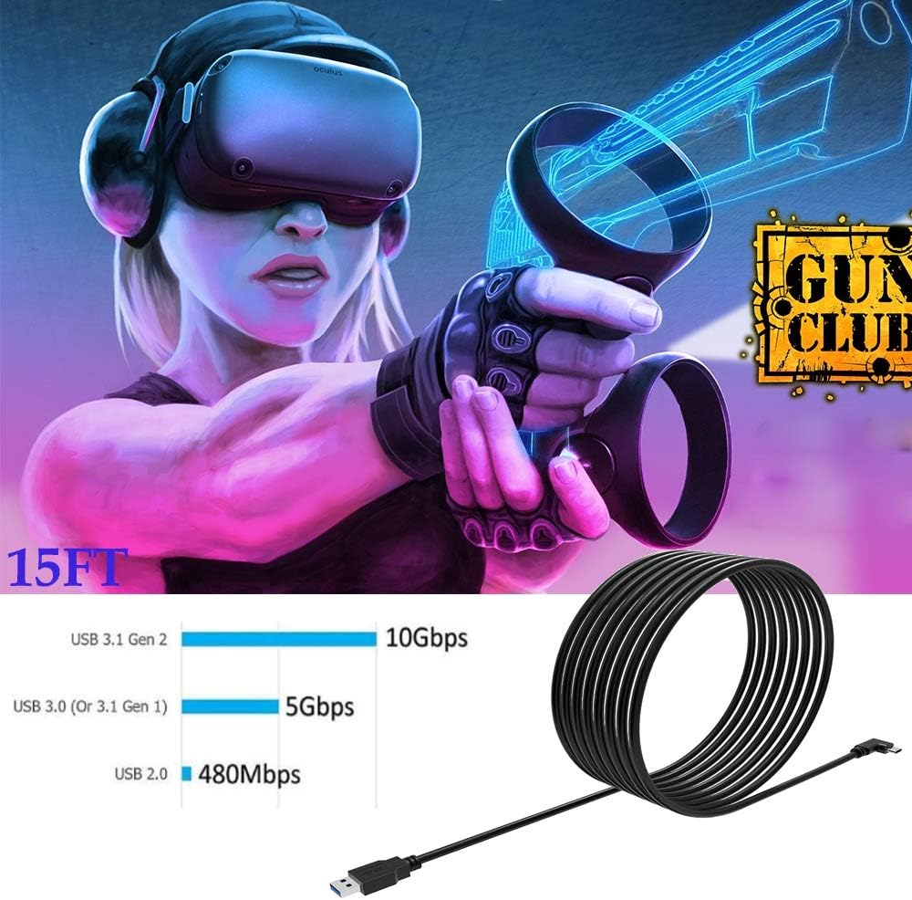 Esimen USB C Cable 10FT, Oculus Quest Link Cable Esimen USB C Cable 10FT, Oculus Quest Link Cable