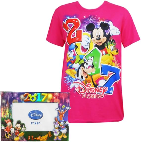 Amazon Disney Girls Exclusiveフロリダ17 Disney Big Bash Tシャツ フォトフレーム Us サイズ S カラー ピンク Tシャツ カットソー 通販