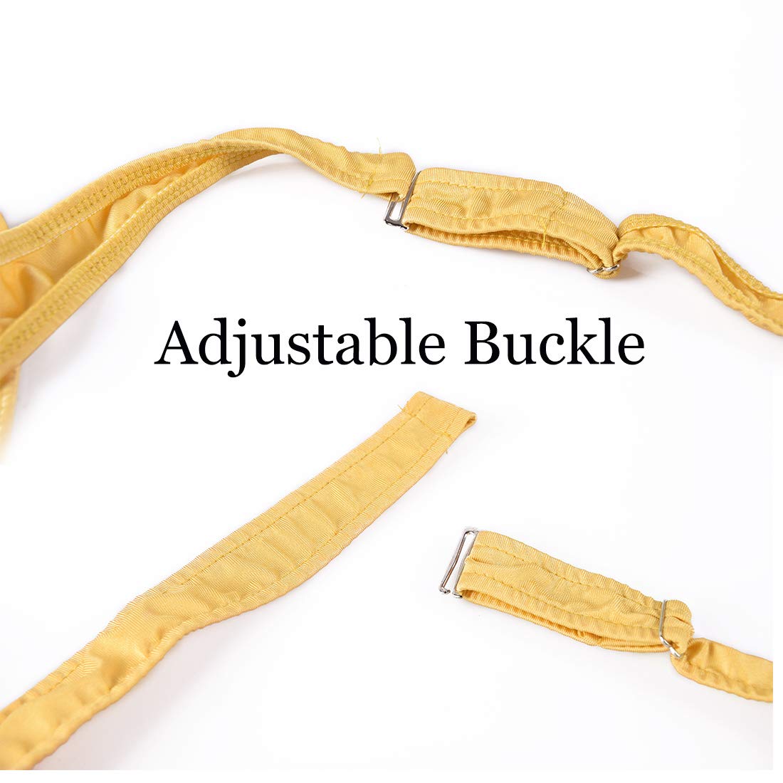 Rukisac Christmas Gag Gifts for Men, Reindeer Mankini Men Funny Thongs Underwear with Bells Pranks for White Elephant Exchange Gifts, Valentine's Day, Xmas