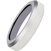 UV Filter and Hood for Fuji X100VI Fujifilm X100V Camera Lenses - Weather-Sealed UV Filter with Protection Against Dust and Water-Silver