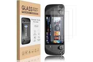 XINRUISEN 3Pack Screen Protector for Steam Deck, Tempered Glass Screen Protection Full Coverage Flim for Steam Deck 7inch, Ultra HD Bubble Free 9H Hardness Anti Scratch Easy to Install