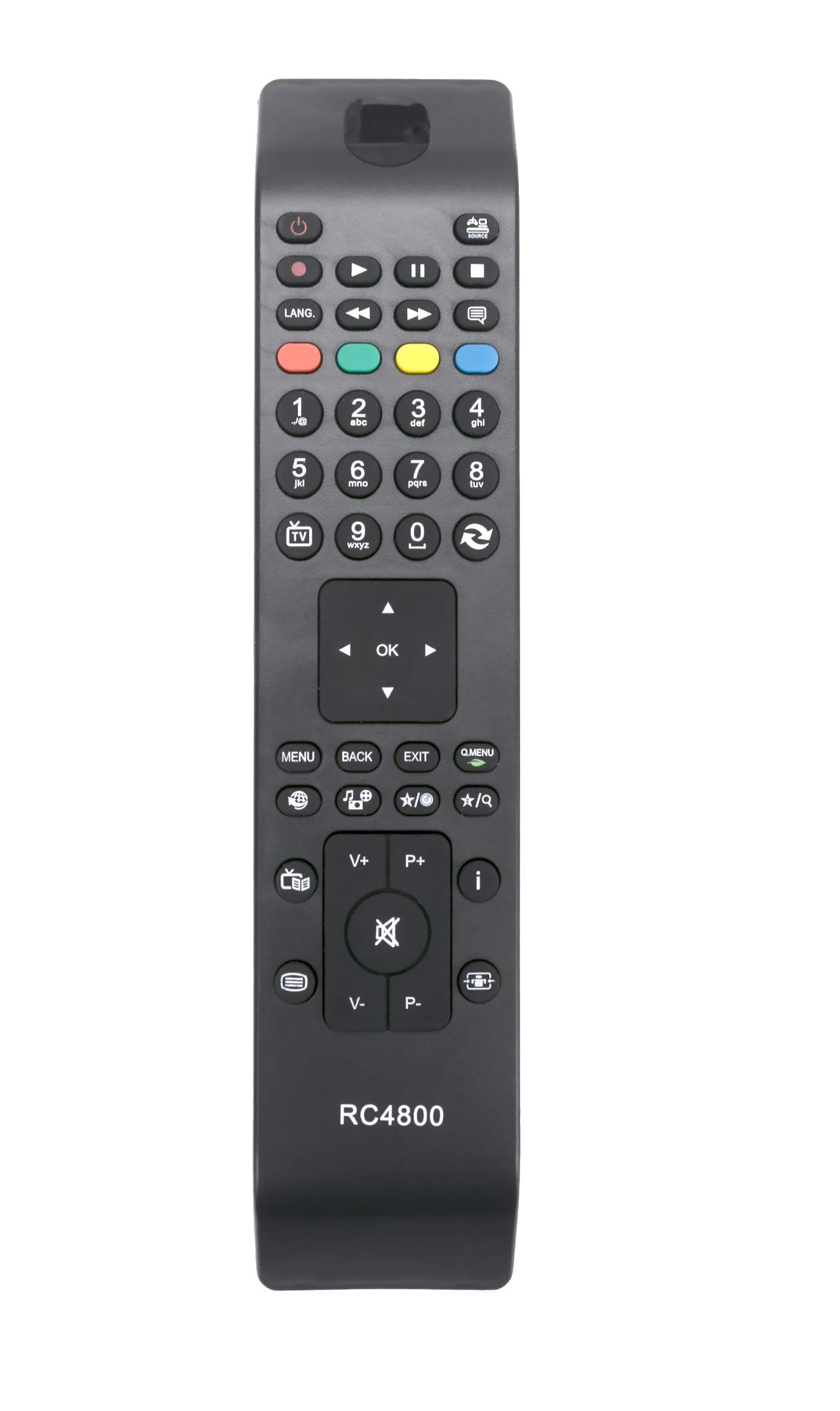 VINABTY RC4800 Replaced Remote Control fit for Bush DLED32165HD LED22134FHD JVC LT-32C345 Lt-32c346 32” hd-ready led tv