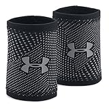 Under Armour Men's Reflective Wristbands, Black/Reflective, One Size