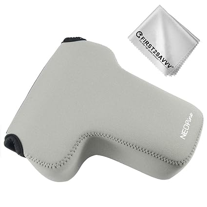 Gris Funda Cámara Reflex Neopreno Protectora para Nikon D5600 ...