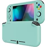 eXtremeRate PlayVital Misty Green Protective Grip Case for Nintendo Switch Lite, Hard Cover Protector for Nintendo Switch Lite - Screen Protector &amp; Thumb Grips &amp; Buttons Caps Stickers Included