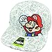 Super Mario Brothers Snapback Youth Video Game Flat Bill Hat Cap Nintendo White