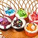 Fake Cupcake 6pack Simulation Sprinkle Artificial Food Cake Kitchen Toy Decoration, Randam Color, New Type