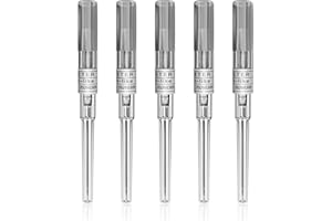 BOCHANG Catheter Needles - Autdor 5Pcs Piercing Needles 16 Gauge IV Catheter Needles Ear Nose Piercing Needles Stainless Steel Hollow Needles for Ear Nose Lip Tongue Belly Navel Nipple Cartilage Piercing Kit