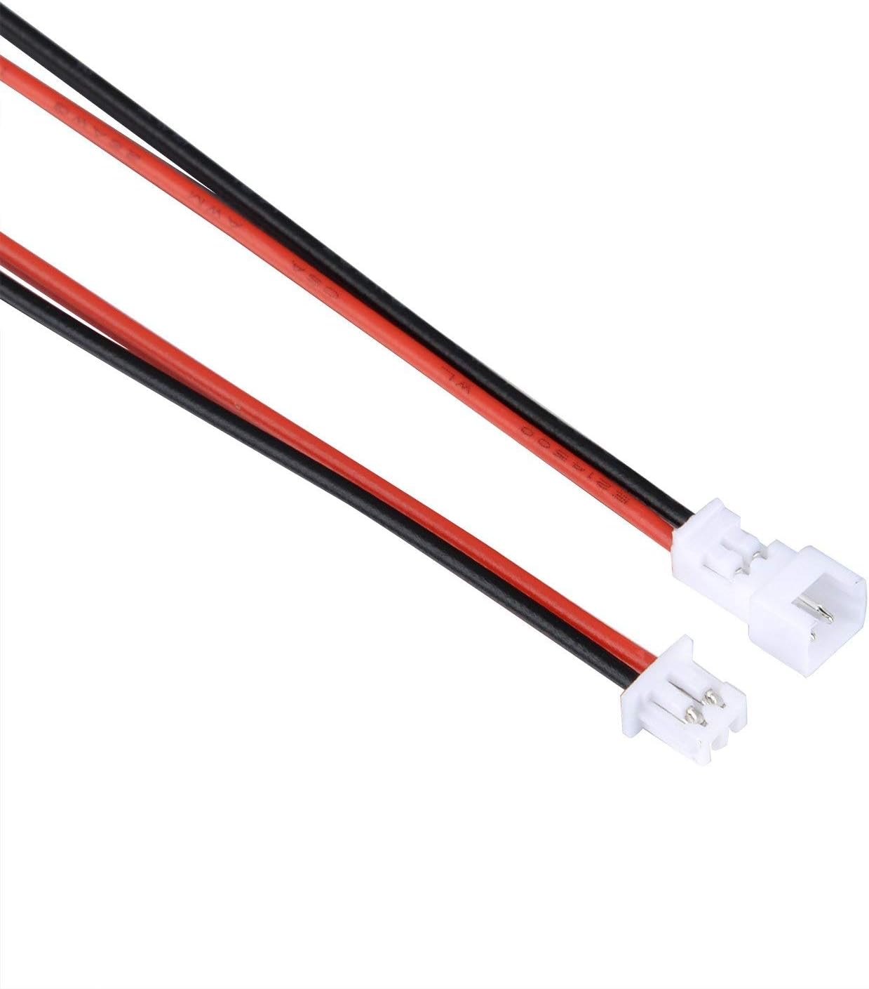 GTIWUNG 20 works Mini Micro JST-PH 2.0 JST Plug Connector 2 Pin Male Female Plug Connector Cable, Red, T236 - Image 3