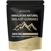 Vitacore Himalayan Shilajit Gummies with Fulvic Acid, 60 Count | Shilajit gummies with fulvic acid and trace minerals for a simple daily supplement routine; gluten-free formula