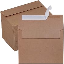 Ohuhu 5x7 Brown Kraft Self Seal Envelopes 150 Pack Ohuhu 150-Pack A7 ...