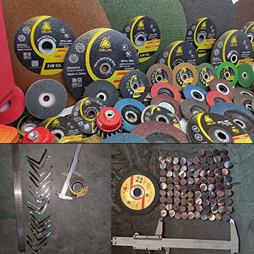 DELUN 50 Pack Cutting Wheels 4 1/2 inch for Angle Grinder Cut Off Wheel