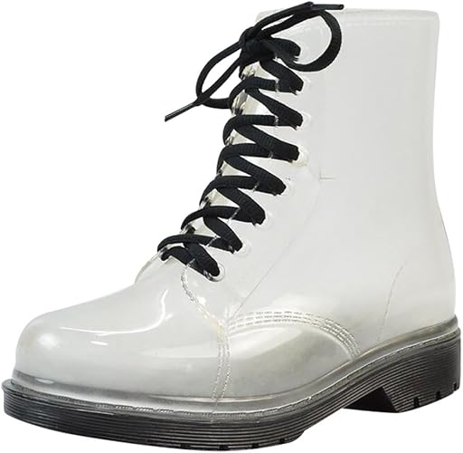 transparent ankle boots