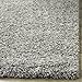 SAFAVIEH California Shag Collection Accent Rug - 4' x 6', Silver, Non-Shedding & Easy Care, 2-inch Thick Ideal for High Traffic Areas in Entryway, Living Room, Bedroom (SG151-7575)