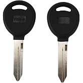 （5-Pcs） Y159P B102 Key Blanks with High-Impact ABS Plastic Head, Nickel-Plated Brass Blade, Non-Transponder Replacement Keys for Many US Trucks and Vans