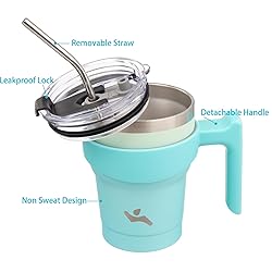 Konokyo 10 oz Tumbler with Handle and 2 Straw 2
