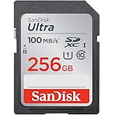 SanDisk 256GB Ultra SDXC UHS-I Memory Card - 100MB/s, C10, U1, Full HD, SD Card - SDSDUNR-256G-GN6IN
