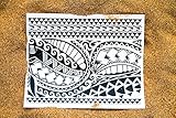 Polynesian Tribal All Black Temporary Tattoo - Hawaii
