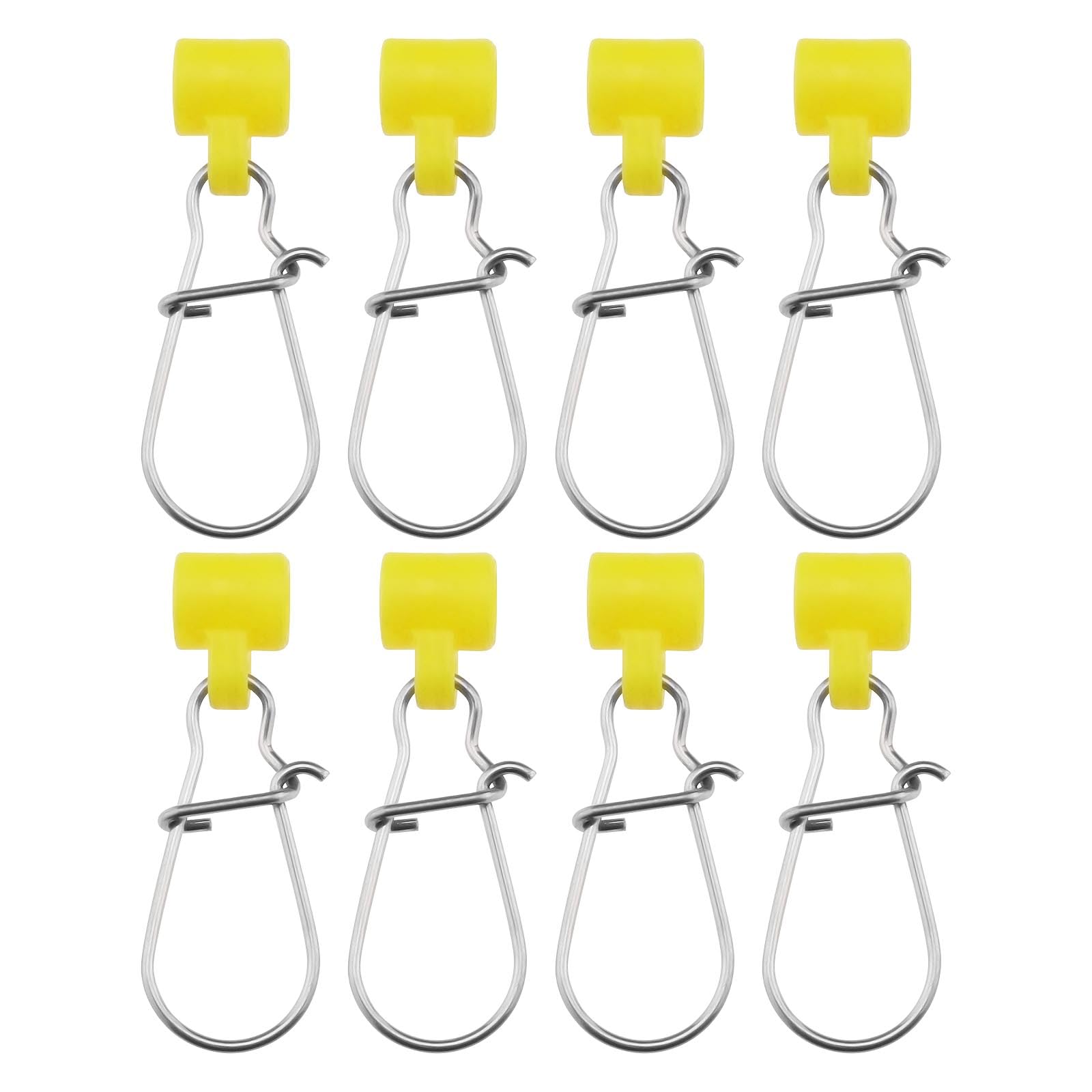 Create idea 50Pcs Fishing Line Sinker Slide with Duo Lock Fishing Clips Sinker Slider with Hooked Snap Sinker Fishing Line Connector for Fishing Tackle