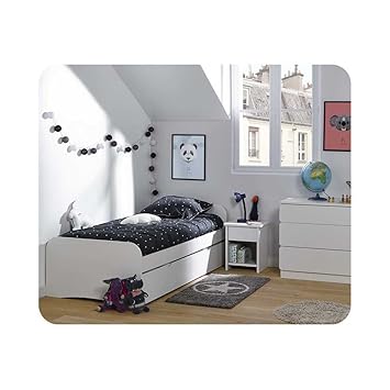 Del Paquete extensible cama Twist Color Blanco 90 x 200 cm con 2 ...
