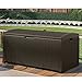 Suncast 122-Gallon Waterproof Outdoor Storage Container Furniture, Pool Toys, and Yard Tools Store Items on Deck, Patio, and Porch, Java
