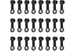 jokormo Pack-24 Car Disc Brake Lower Pump Oil Drain Screw Cap, Dustproof and Waterproof Rubber Sealing Cover, Brake Filler Port Grease Fitting Bleeder Covers, Universal for Cars Motorcycles (Black)